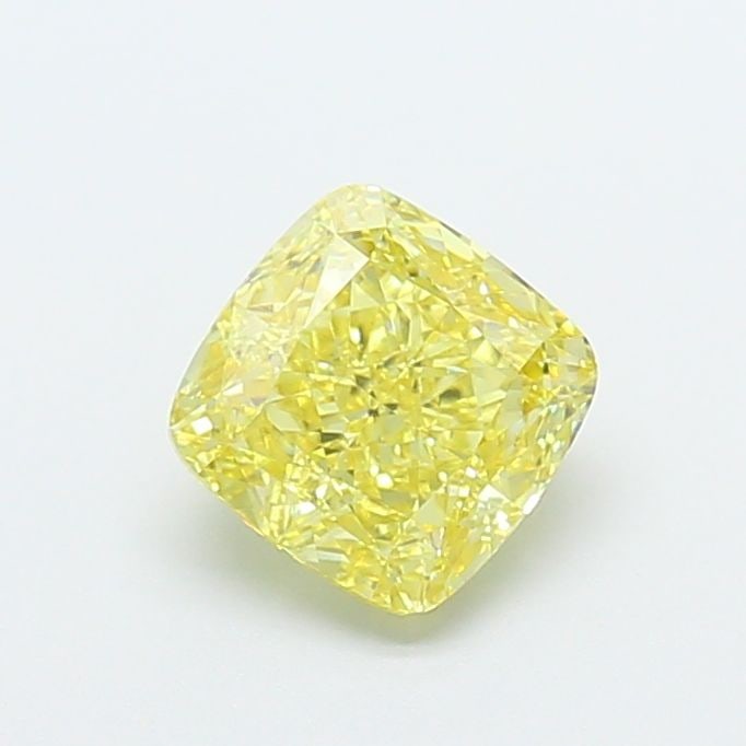 Loose Diamond - CUSHION MODIFIED 1.55ct Fancy Intense Yellow VVS2: Loose Diamond - CUSHION MODIFIED 1.55ct Fancy Intense Yellow VVS2 Source: This is a real non-mined Diamond that has been grown in a lab Shape: CUSHION MODIFIED Carats: 1.55 Color: Fancy Intense Yellow