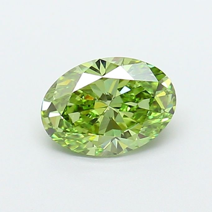 Loose Diamond - OVAL 1.01ct Fancy Vivid Green VS1: Loose Diamond - OVAL 1.01ct Fancy Vivid Green VS1 Source: This is a real non-mined Diamond that has been grown in a lab Shape: OVAL Carats: 1.01 Color: Fancy Vivid Green Certification: IGI Video:
