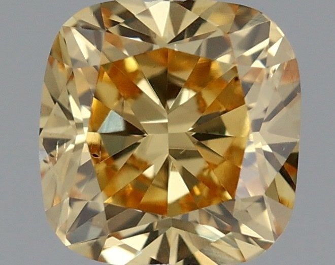 Loose Diamond - CUSHION BRILLIANT 0.39ct Fancy Intense Yellow VS2: Loose Diamond - CUSHION BRILLIANT 0.39ct Fancy Intense Yellow VS2 Source: This is a real non-mined Diamond that has been grown in a lab Shape: CUSHION BRILLIANT Carats: 0.39 Color: Fancy Intense Yello