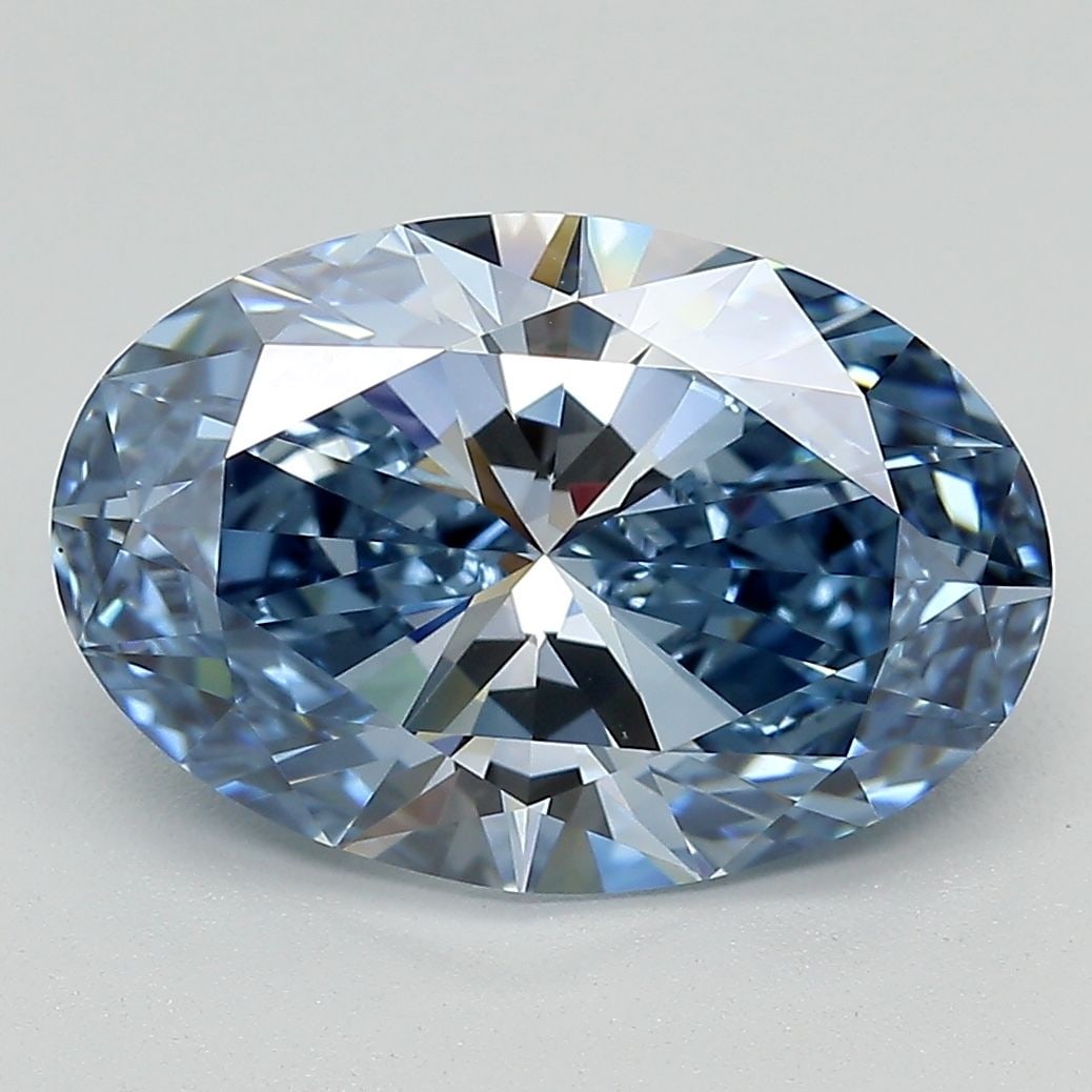 Loose Diamond - OVAL 4.2ct Fancy Deep Blue VS1 (1 of 1)