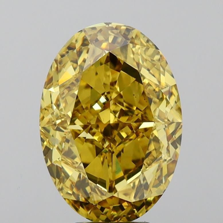 Loose Diamond - OVAL 8.26ct Fancy Vivid Yellow VS2: Loose Diamond - OVAL 8.26ct Fancy Vivid Yellow VS2 Source: This is a real non-mined Diamond that has been grown in a lab Shape: OVAL Carats: 8.26 Color: Fancy Vivid Yellow Certification: IGI Video: