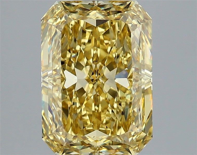 Loose Diamond - RADIANT 3.02ct Fancy Intense Yellow VS1: Loose Diamond - RADIANT 3.02ct Fancy Intense Yellow VS1 Source: This is a real non-mined Diamond that has been grown in a lab Shape: RADIANT Carats: 3.02 Color: Fancy Intense Yellow Certification: IGI
