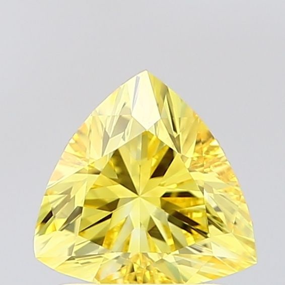 Loose Diamond - TRIANGULAR 1.0ct Fancy Vivid Yellow VVS2: Loose Diamond - TRIANGULAR 1.0ct Fancy Vivid Yellow VVS2 Source: This is a real non-mined Diamond that has been grown in a lab Shape: TRIANGULAR Carats: 1.0 Color: Fancy Vivid Yellow Certification: IG