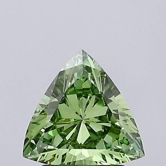 Loose Diamond - TRIANGULAR 1.16ct Fancy Vivid Green VS1: Loose Diamond - TRIANGULAR 1.16ct Fancy Vivid Green VS1 Source: This is a real non-mined Diamond that has been grown in a lab Shape: TRIANGULAR Carats: 1.16 Color: Fancy Vivid Green Certification: IGI
