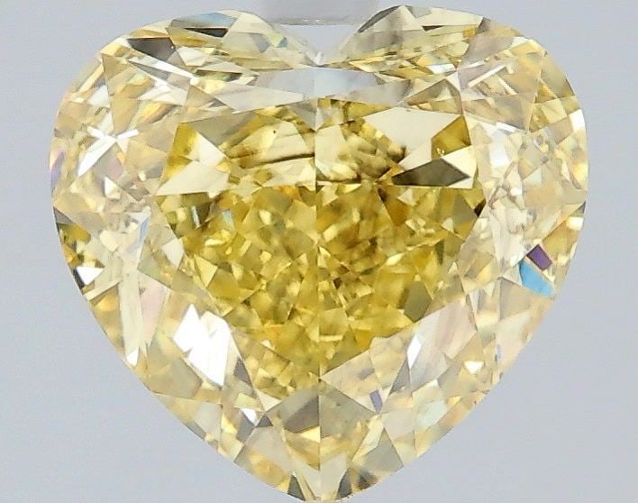 Loose Diamond - HEART 2.58ct Fancy Intense Yellow VS2: Loose Diamond - HEART 2.58ct Fancy Intense Yellow VS2 Source: This is a real non-mined Diamond that has been grown in a lab Shape: HEART Carats: 2.58 Color: Fancy Intense Yellow Certification: IGI Vid