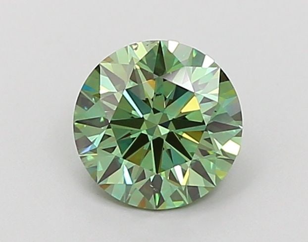 Ideal Loose Diamond - ROUND 0.99ct Fancy Vivid Green VS2: Ideal Loose Diamond - ROUND 0.99ct Fancy Vivid Green VS2 Source: This is a real non-mined Diamond that has been grown in a lab Shape: ROUND Carats: 0.99 Color: Fancy Vivid Green Certification: IGI Vid