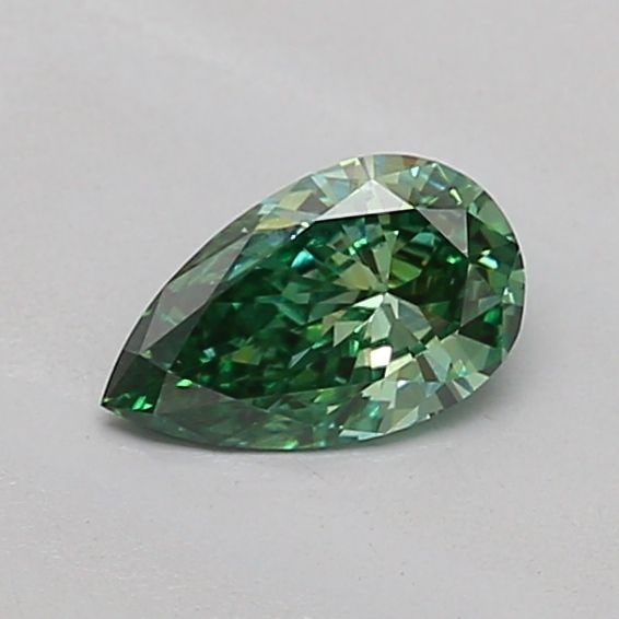 Loose Diamond - PEAR 0.34ct Fancy Vivid Green VS1: Loose Diamond - PEAR 0.34ct Fancy Vivid Green VS1 Source: This is a real non-mined Diamond that has been grown in a lab Shape: PEAR Carats: 0.34 Color: Fancy Vivid Green Certification: IGI Video: