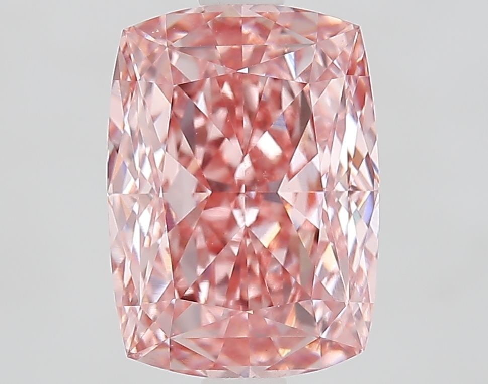 Loose Diamond - CUSHION MODIFIED 3.03ct Fancy Vivid Pink VVS2: Loose Diamond - CUSHION MODIFIED 3.03ct Fancy Vivid Pink VVS2 Source: This is a real non-mined Diamond that has been grown in a lab Shape: CUSHION MODIFIED Carats: 3.03 Color: Fancy Vivid Pink Certifi