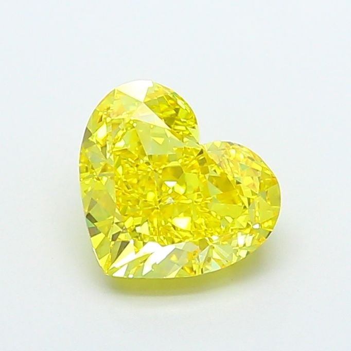 Loose Diamond - HEART 2.59ct Fancy Vivid Yellow VVS2: Loose Diamond - HEART 2.59ct Fancy Vivid Yellow VVS2 Source: This is a real non-mined Diamond that has been grown in a lab Shape: HEART Carats: 2.59 Color: Fancy Vivid Yellow Certification: IGI Video: