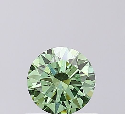 Loose Diamond - ROUND 0.43ct Fancy Vivid Green SI1: Loose Diamond - ROUND 0.43ct Fancy Vivid Green SI1 Source: This is a real non-mined Diamond that has been grown in a lab Shape: ROUND Carats: 0.43 Color: Fancy Vivid Green Certification: IGI Video: