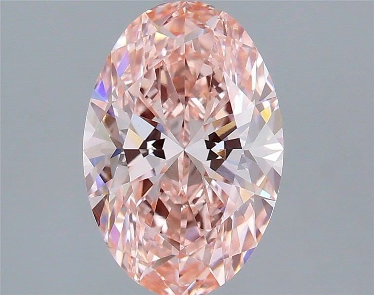 Loose Diamond - OVAL 2.25ct Fancy Vivid Pink VS1: Loose Diamond - OVAL 2.25ct Fancy Vivid Pink VS1 Source: This is a real non-mined Diamond that has been grown in a lab Shape: OVAL Carats: 2.25 Color: Fancy Vivid Pink Certification: IGI Video: