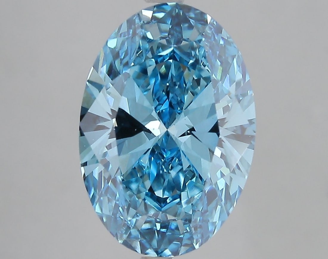 Loose Diamond - OVAL 5.02ct Fancy Vivid Blue VS1 (1 of 1)