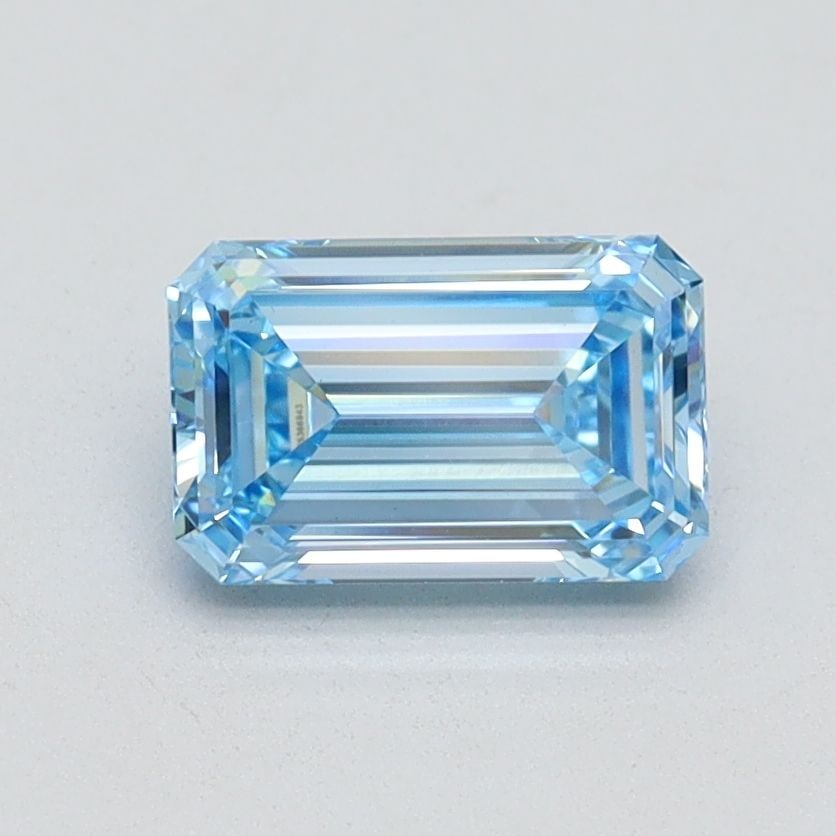Loose Diamond - EMERALD 1.02ct Fancy Intense Blue VS1: Loose Diamond - EMERALD 1.02ct Fancy Intense Blue VS1 Source: This is a real non-mined Diamond that has been grown in a lab Shape: EMERALD Carats: 1.02 Color: Fancy Intense Blue Certification: IGI Vid