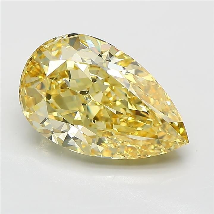 Loose Diamond - PEAR 4.0ct Fancy Intense Yellow VS2: Loose Diamond - PEAR 4.0ct Fancy Intense Yellow VS2 Source: This is a real non-mined Diamond that has been grown in a lab Shape: PEAR Carats: 4.0 Color: Fancy Intense Yellow Certification: IGI Video: