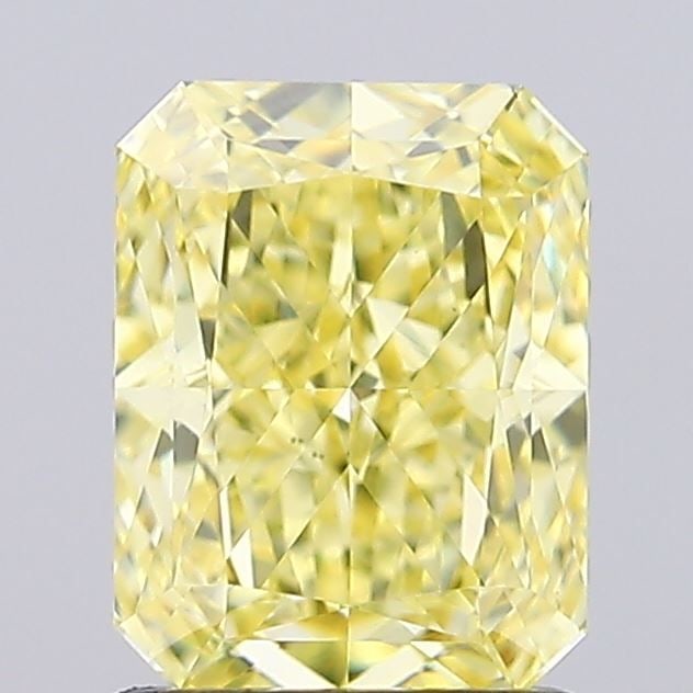 Loose Diamond - RADIANT 1.53ct Fancy Intense Yellow VS1: Loose Diamond - RADIANT 1.53ct Fancy Intense Yellow VS1 Source: This is a real non-mined Diamond that has been grown in a lab Shape: RADIANT Carats: 1.53 Color: Fancy Intense Yellow Certification: IGI