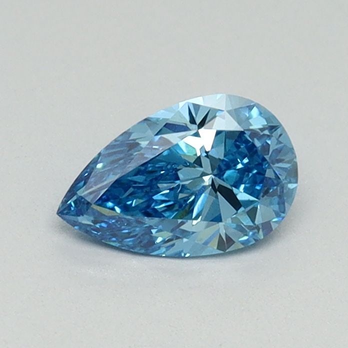 Loose Diamond - PEAR 0.45ct Fancy Blue VS2: Loose Diamond - PEAR 0.45ct Fancy Blue VS2 Source: This is a real non-mined Diamond that has been grown in a lab Shape: PEAR Carats: 0.45 Color: Fancy Blue Certification: NONE Video: