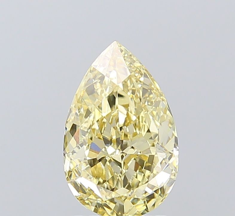 Loose Diamond - PEAR 2.03ct Fancy Yellow VS1: Loose Diamond - PEAR 2.03ct Fancy Yellow VS1 Source: This is a real non-mined Diamond that has been grown in a lab Shape: PEAR Carats: 2.03 Color: Fancy Yellow Certification: IGI Video: