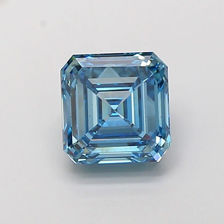Loose Diamond - ASSCHER 4.0ct Fancy Vivid Blue VS1: Loose Diamond - ASSCHER 4.0ct Fancy Vivid Blue VS1 Source: This is a real non-mined Diamond that has been grown in a lab Shape: ASSCHER Carats: 4.0 Color: Fancy Vivid Blue Certification: IGI Video: