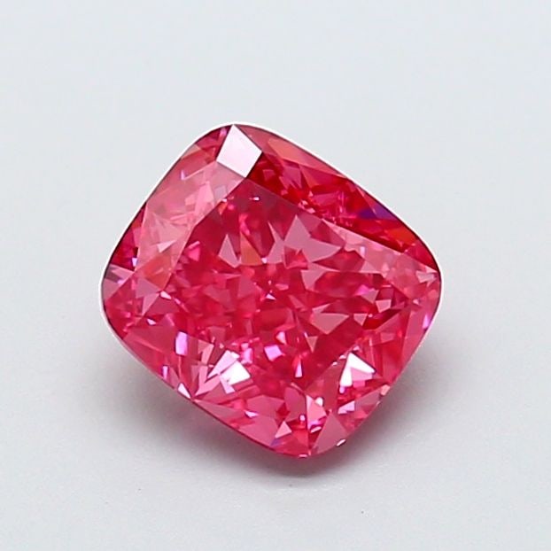 Loose Diamond - CUSHION BRILLIANT 1.85ct Fancy Vivid Pink VS1: Loose Diamond - CUSHION BRILLIANT 1.85ct Fancy Vivid Pink VS1 Source: This is a real non-mined Diamond that has been grown in a lab Shape: CUSHION BRILLIANT Carats: 1.85 Color: Fancy Vivid Pink Certif