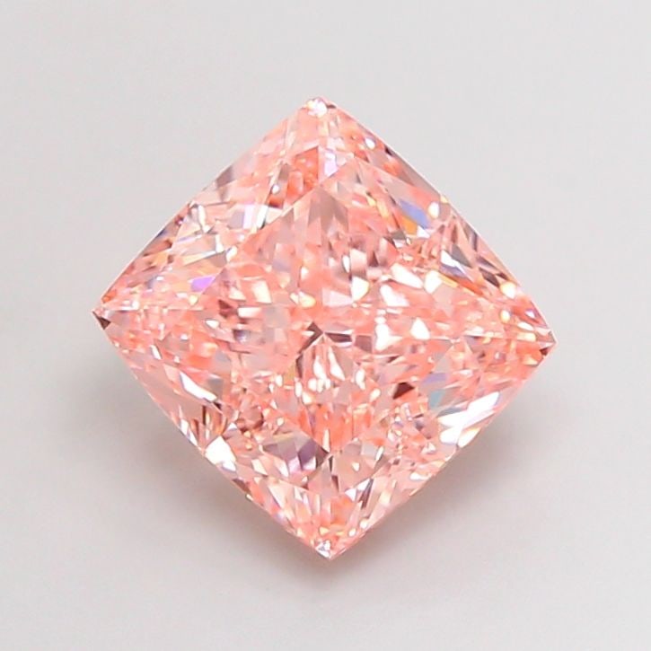 Loose Diamond - CUSHION MODIFIED 5.03ct Fancy Vivid Pink VVS2: Loose Diamond - CUSHION MODIFIED 5.03ct Fancy Vivid Pink VVS2 Source: This is a real non-mined Diamond that has been grown in a lab Shape: CUSHION MODIFIED Carats: 5.03 Color: Fancy Vivid Pink Certifi