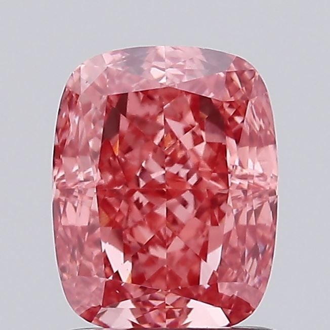 Loose Diamond - CUSHION MODIFIED 1.44ct Fancy Vivid Pink VS1: Loose Diamond - CUSHION MODIFIED 1.44ct Fancy Vivid Pink VS1 Source: This is a real non-mined Diamond that has been grown in a lab Shape: CUSHION MODIFIED Carats: 1.44 Color: Fancy Vivid Pink Certific