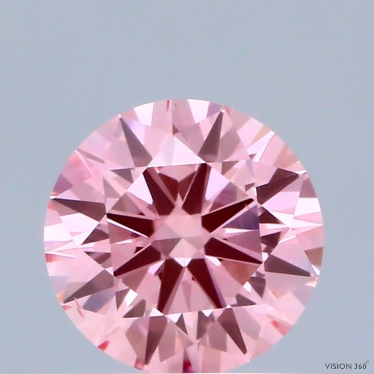 Loose Diamond - ROUND 1.0ct Fancy Vivid Pink VS2: Loose Diamond - ROUND 1.0ct Fancy Vivid Pink VS2 Source: This is a real non-mined Diamond that has been grown in a lab Shape: ROUND Carats: 1.0 Color: Fancy Vivid Pink Certification: IGI Video: