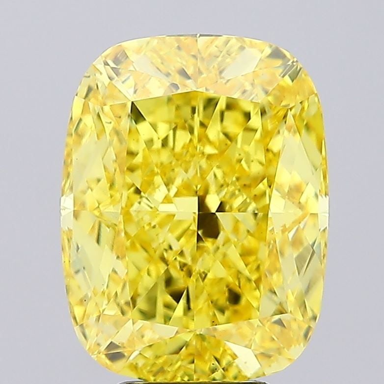 Loose Diamond - CUSHION MODIFIED 7.54ct Fancy Vivid Yellow VS1: Loose Diamond - CUSHION MODIFIED 7.54ct Fancy Vivid Yellow VS1 Source: This is a real non-mined Diamond that has been grown in a lab Shape: CUSHION MODIFIED Carats: 7.54 Color: Fancy Vivid Yellow Cert