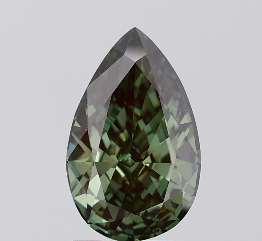 Loose Diamond - PEAR 2.26ct Fancy Vivid Green VS1: Loose Diamond - PEAR 2.26ct Fancy Vivid Green VS1 Source: This is a real non-mined Diamond that has been grown in a lab Shape: PEAR Carats: 2.26 Color: Fancy Vivid Green Certification: IGI Video: