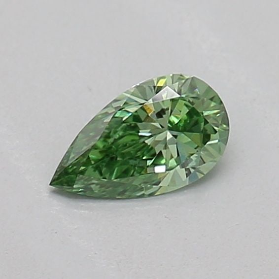 Loose Diamond - PEAR 0.16ct Fancy Vivid Green VS1: Loose Diamond - PEAR 0.16ct Fancy Vivid Green VS1 Source: This is a real non-mined Diamond that has been grown in a lab Shape: PEAR Carats: 0.16 Color: Fancy Vivid Green Certification: IGI The Diamond