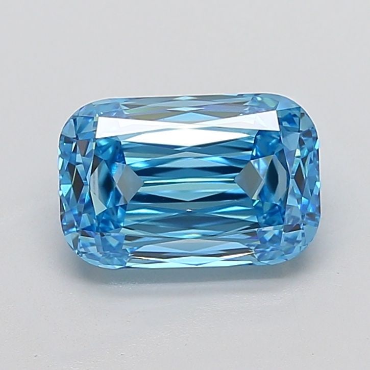 Loose Diamond - CUSHION MODIFIED 4.2ct Fancy Vivid Blue VVS1: Loose Diamond - CUSHION MODIFIED 4.2ct Fancy Vivid Blue VVS1 Source: This is a real non-mined Diamond that has been grown in a lab Shape: CUSHION MODIFIED Carats: 4.2 Color: Fancy Vivid Blue Certifica