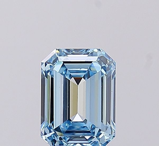 Loose Diamond - EMERALD 1.01ct Fancy Vivid Blue VS1: Loose Diamond - EMERALD 1.01ct Fancy Vivid Blue VS1 Source: This is a real non-mined Diamond that has been grown in a lab Shape: EMERALD Carats: 1.01 Color: Fancy Vivid Blue Certification: IGI Video: