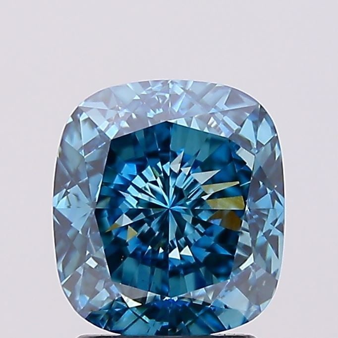 Loose Diamond - CUSHION MODIFIED 2.56ct Fancy Vivid Blue VVS2 (1 of 1)