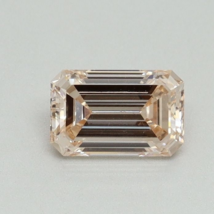 Loose Diamond - EMERALD 0.54ct Light Pinkish Brown VS1: Loose Diamond - EMERALD 0.54ct Light Pinkish Brown VS1 Source: This is a real non-mined Diamond that has been grown in a lab Shape: EMERALD Carats: 0.54 Color: Light Pinkish Brown Certification: IGI V