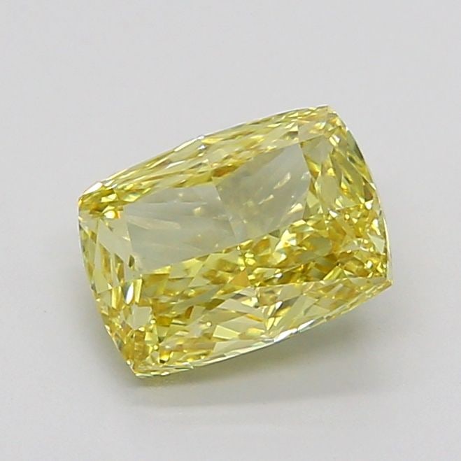 Loose Diamond - CUSHION MODIFIED 2.02ct Fancy Yellow VVS2: Loose Diamond - CUSHION MODIFIED 2.02ct Fancy Yellow VVS2 Source: This is a real non-mined Diamond that has been grown in a lab Shape: CUSHION MODIFIED Carats: 2.02 Color: Fancy Yellow Certification: 