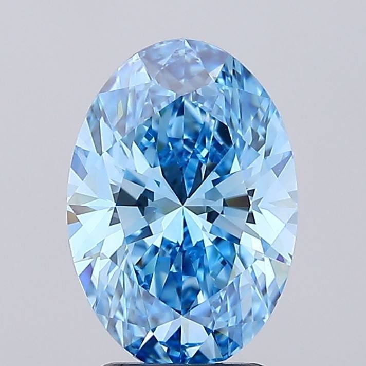 Loose Diamond - OVAL 3.07ct Fancy Vivid Blue VVS1 (1 of 1)