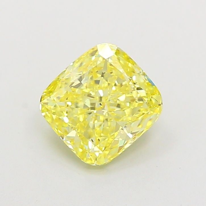 Loose Diamond - CUSHION MODIFIED 2.05ct Fancy Intense Yellow SI1: Loose Diamond - CUSHION MODIFIED 2.05ct Fancy Intense Yellow SI1 Source: This is a real non-mined Diamond that has been grown in a lab Shape: CUSHION MODIFIED Carats: 2.05 Color: Fancy Intense Yellow 