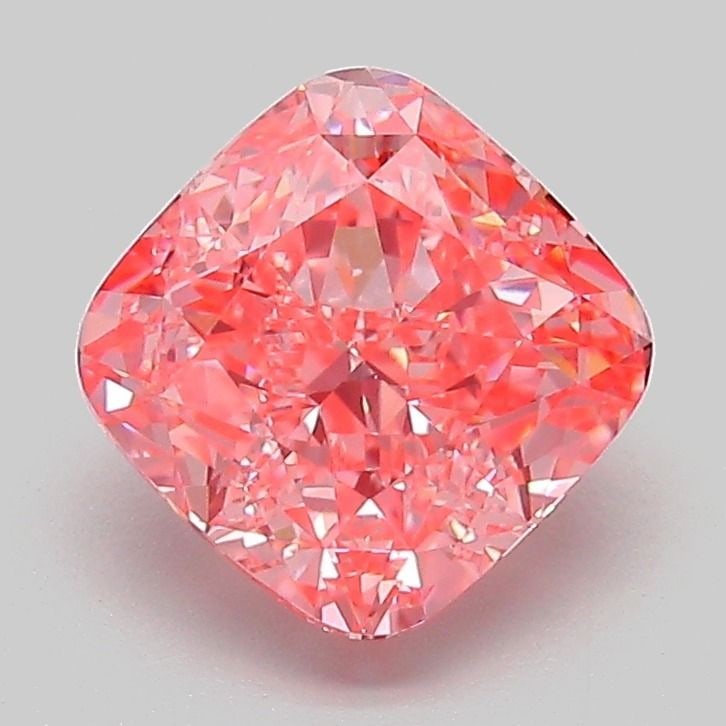 Loose Diamond - CUSHION MODIFIED 2.11ct Fancy Vivid Pink VVS2: Loose Diamond - CUSHION MODIFIED 2.11ct Fancy Vivid Pink VVS2 Source: This is a real non-mined Diamond that has been grown in a lab Shape: CUSHION MODIFIED Carats: 2.11 Color: Fancy Vivid Pink Certifi