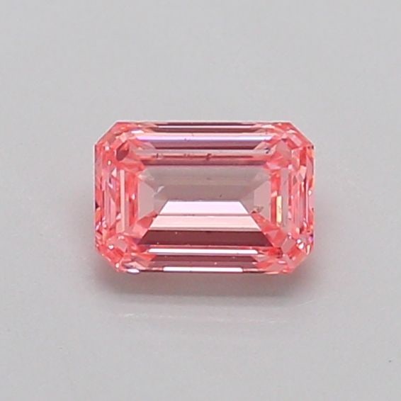Loose Diamond - EMERALD 0.41ct Fancy Vivid Pink SI2: Loose Diamond - EMERALD 0.41ct Fancy Vivid Pink SI2 Source: This is a real non-mined Diamond that has been grown in a lab Shape: EMERALD Carats: 0.41 Color: Fancy Vivid Pink Certification: IGI Video: