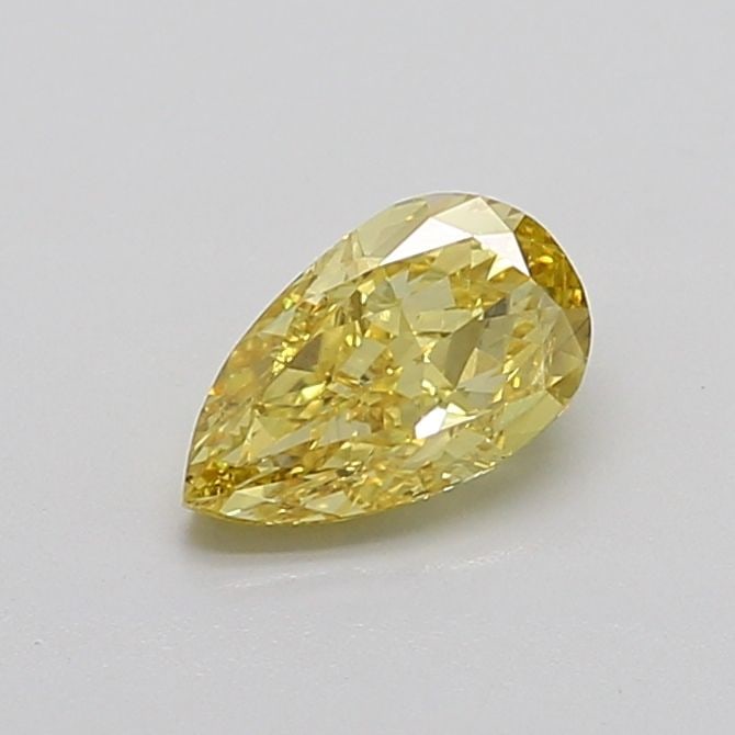 Loose Diamond - PEAR 1.01ct Fancy Intense Yellow VS2: Loose Diamond - PEAR 1.01ct Fancy Intense Yellow VS2 Source: This is a real non-mined Diamond that has been grown in a lab Shape: PEAR Carats: 1.01 Color: Fancy Intense Yellow Certification: IGI Video
