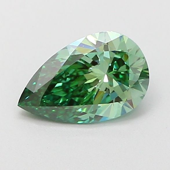 Loose Diamond - PEAR 1.04ct Fancy Vivid Green VVS2: Loose Diamond - PEAR 1.04ct Fancy Vivid Green VVS2 Source: This is a real non-mined Diamond that has been grown in a lab Shape: PEAR Carats: 1.04 Color: Fancy Vivid Green Certification: IGI Video:
