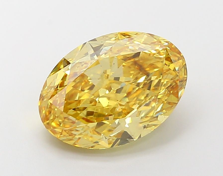 Loose Diamond - OVAL 5.1ct Fancy Vivid Yellow VS2: Loose Diamond - OVAL 5.1ct Fancy Vivid Yellow VS2 Source: This is a real non-mined Diamond that has been grown in a lab Shape: OVAL Carats: 5.1 Color: Fancy Vivid Yellow Certification: IGI Video: