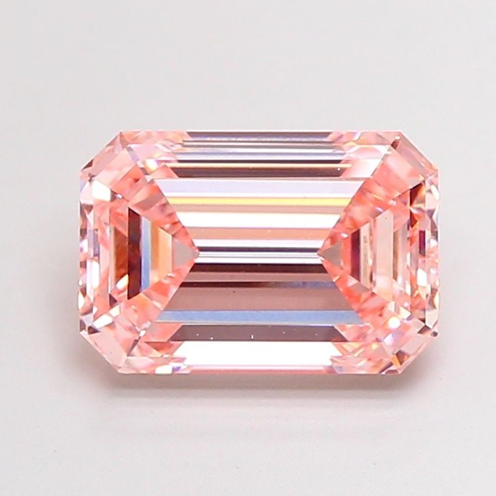 Loose Diamond - EMERALD 5.01ct Fancy Intense Pink VS1: Loose Diamond - EMERALD 5.01ct Fancy Intense Pink VS1 Source: This is a real non-mined Diamond that has been grown in a lab Shape: EMERALD Carats: 5.01 Color: Fancy Intense Pink Certification: IGI The