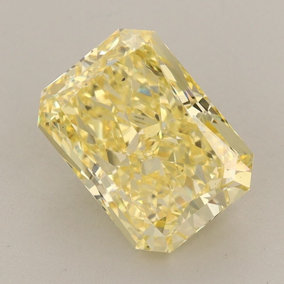 Loose Diamond - RADIANT 3.34ct Fancy Vivid Yellow VS2: Loose Diamond - RADIANT 3.34ct Fancy Vivid Yellow VS2 Source: This is a real non-mined Diamond that has been grown in a lab Shape: RADIANT Carats: 3.34 Color: Fancy Vivid Yellow Certification: IGI Vid