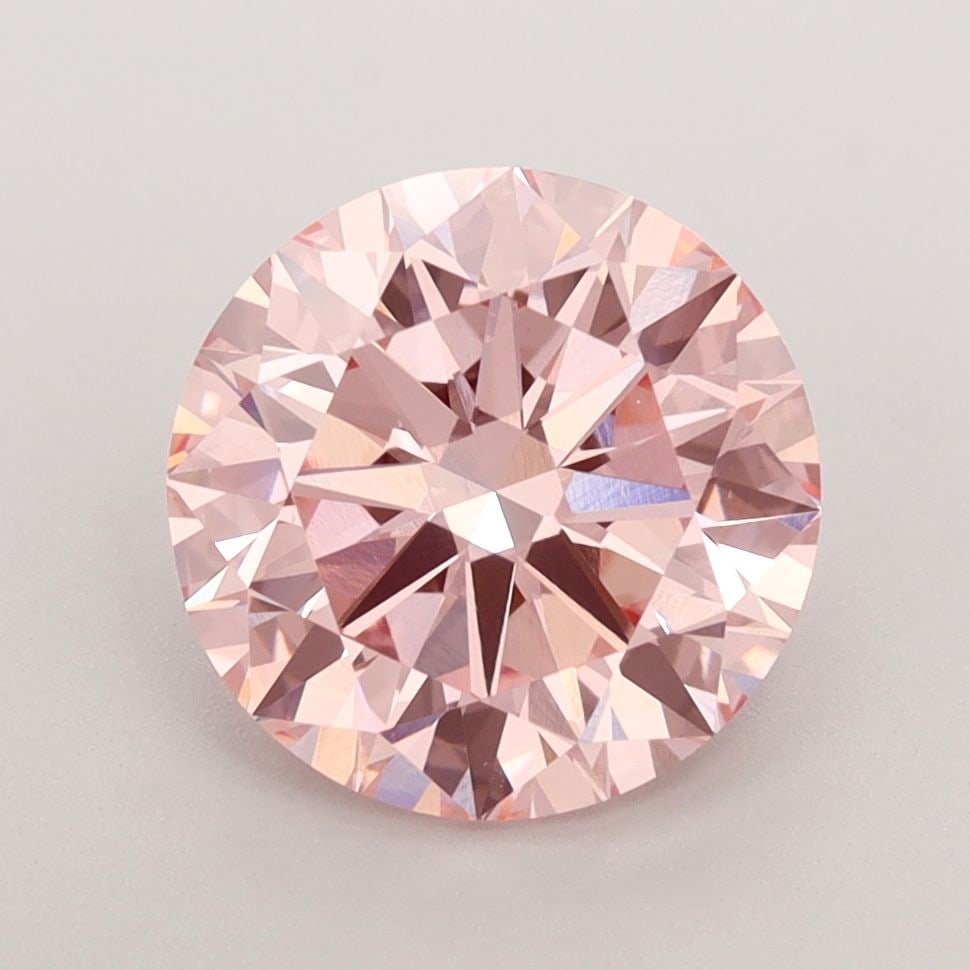 Loose Diamond - ROUND 3.01ct Fancy Intense Pink VS1: Loose Diamond - ROUND 3.01ct Fancy Intense Pink VS1 Source: This is a real non-mined Diamond that has been grown in a lab Shape: ROUND Carats: 3.01 Color: Fancy Intense Pink Certification: IGI Video: