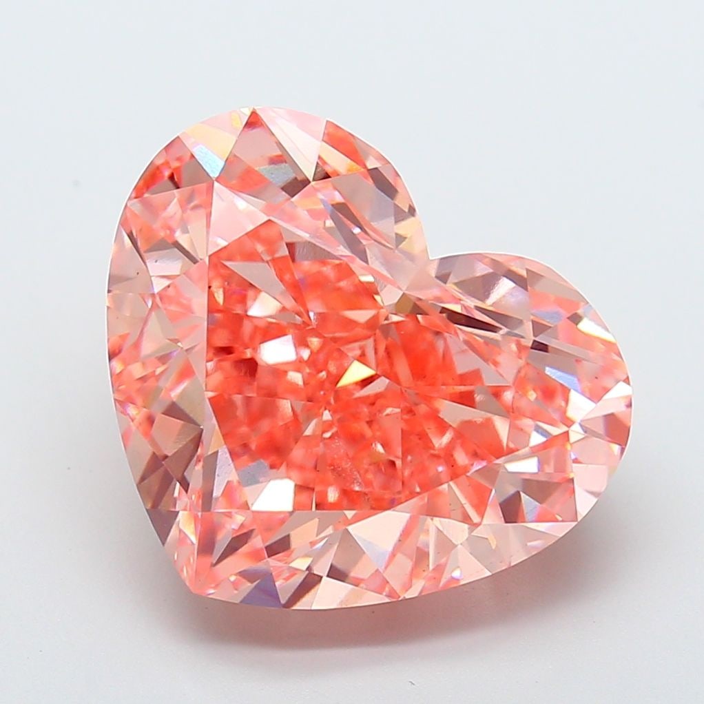 Loose Diamond - HEART 15.07ct Fancy Vivid Pink VS2: Loose Diamond - HEART 15.07ct Fancy Vivid Pink VS2 Source: This is a real non-mined Diamond that has been grown in a lab Shape: HEART Carats: 15.07 Color: Fancy Vivid Pink Certification: IGI Video: