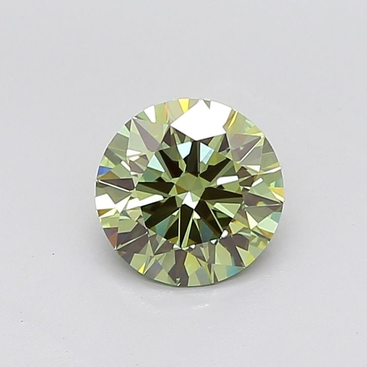Loose Diamond - ROUND 2.01ct Fancy Vivid Green VS1: Loose Diamond - ROUND 2.01ct Fancy Vivid Green VS1 Source: This is a real non-mined Diamond that has been grown in a lab Shape: ROUND Carats: 2.01 Color: Fancy Vivid Green Certification: IGI Video:
