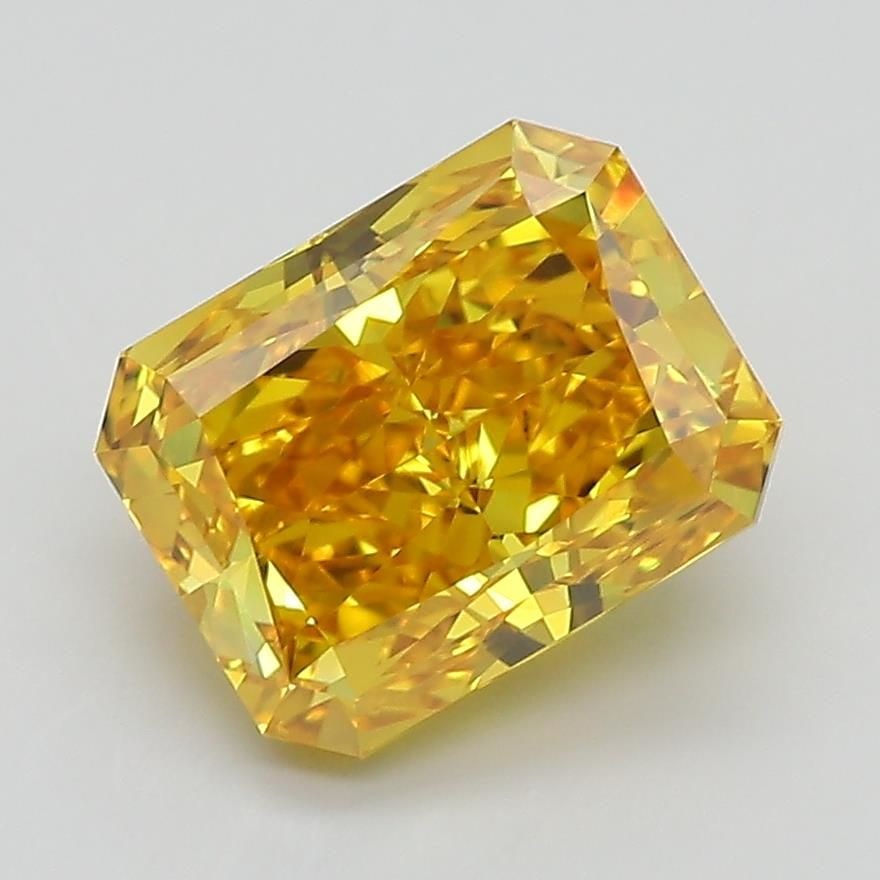 Loose Diamond - RADIANT 2.7ct Fancy Vivid Yellow VVS2: Loose Diamond - RADIANT 2.7ct Fancy Vivid Yellow VVS2 Source: This is a real non-mined Diamond that has been grown in a lab Shape: RADIANT Carats: 2.7 Color: Fancy Vivid Yellow Certification: IGI Vide
