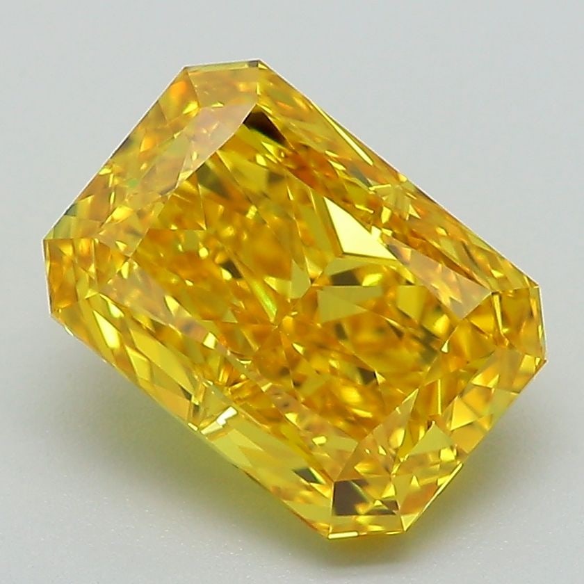 Loose Diamond - RADIANT 3.06ct Fancy Vivid Yellow VS1: Loose Diamond - RADIANT 3.06ct Fancy Vivid Yellow VS1 Source: This is a real non-mined Diamond that has been grown in a lab Shape: RADIANT Carats: 3.06 Color: Fancy Vivid Yellow Certification: IGI Vid