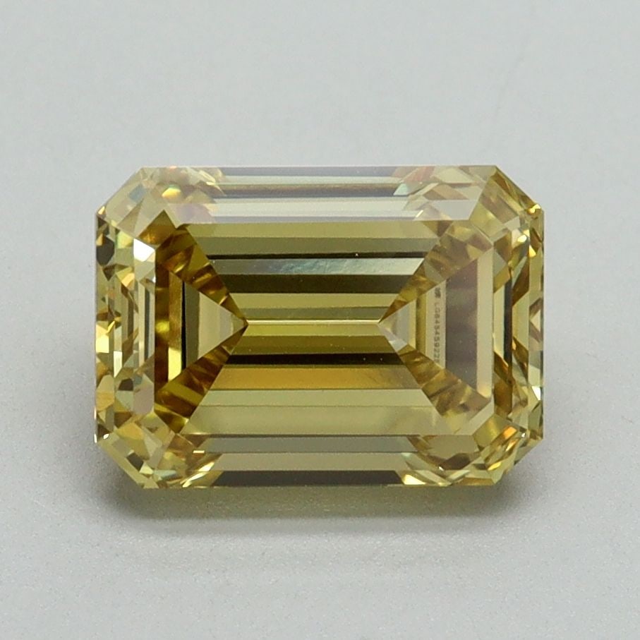 Loose Diamond - EMERALD 2.19ct Fancy Intense Yellow VVS2: Loose Diamond - EMERALD 2.19ct Fancy Intense Yellow VVS2 Source: This is a real non-mined Diamond that has been grown in a lab Shape: EMERALD Carats: 2.19 Color: Fancy Intense Yellow Certification: IG