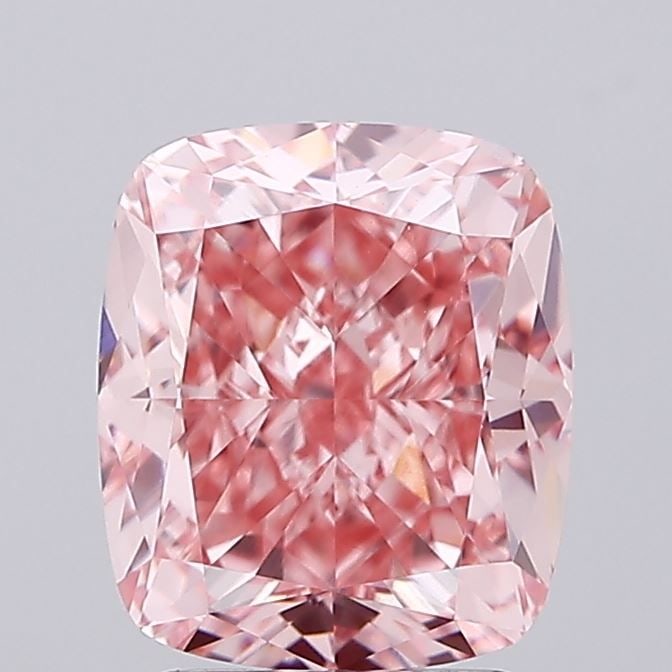 Loose Diamond - CUSHION MODIFIED 3.19ct Fancy Vivid Pink VS1: Loose Diamond - CUSHION MODIFIED 3.19ct Fancy Vivid Pink VS1 Source: This is a real non-mined Diamond that has been grown in a lab Shape: CUSHION MODIFIED Carats: 3.19 Color: Fancy Vivid Pink Certific